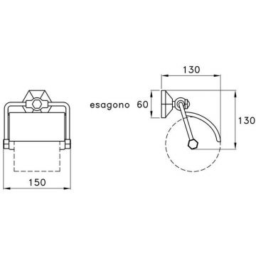Держатель туалетной бумаги подвесной Stella (Стелла) Eccelsa с деревянным роликом 1032 Хром EC 10014 CR00