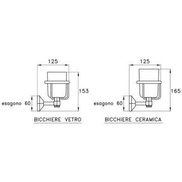 Подстаканник подвесной Stella Eccelsa 1012 Хром EC 10004 CR00