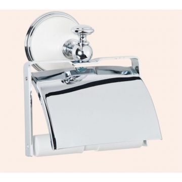 Держатель для туалетной бумаги TW collection (Тв Коллектион) Harmony подвесной, с крышкой, Хром, TWHA219bi/cr