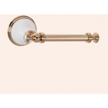 Держатель для туалетной бумаги TW collection (Тв Коллектион) Harmony подвесной, белый и золотой, Золото, TWHA019bi/oro