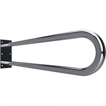 Поручень опорный Bemeta (Бемета) Help 813 мм U-oбpaзный пopучeнь сталь полированная (301102061)