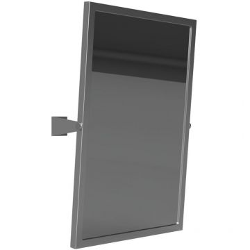 Зеркало откидное Bemeta (Бемета) Help 600х400 мм сталь шлифованная (301401032)