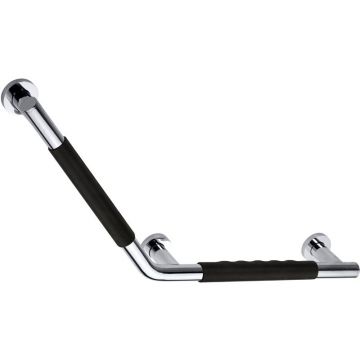 Поручень Bemeta Omega (Омега) изогнутый 135 градусов резина хром (104507711)