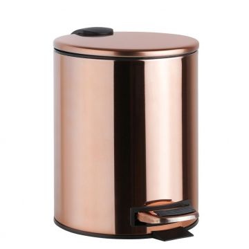 Ведро мусорное Bemeta (Бемета) Coral с лифтом 5 л медное золото (158315010)