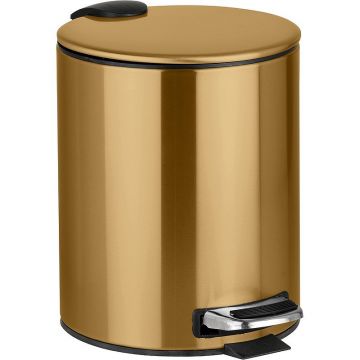 Ведро мусорное Bemeta (Бемета) Sablo с лифтом 5 л золото матовое (160315010)