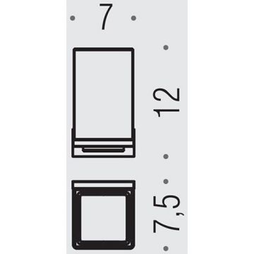 Стакан подвесной Colombo (Коломбо) Look, PVD золото матовое, матовое стекло, B1602.OM-VAN