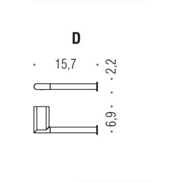Держатель для туалетной бумаги Colombo Mini, DX, Черный матовый, B4008D.NM