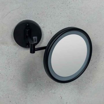 Косметическое зеркало Colombo Fashion Mirrors с подсветкой, черный матовый, В9954.NE