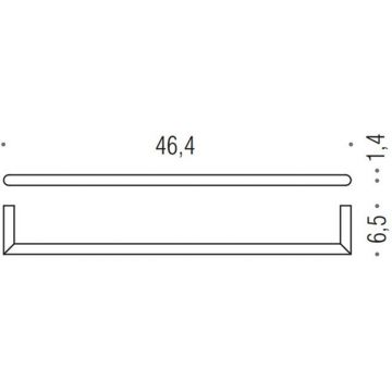 Полотенцедержатель Colombo Mini 46 см PVD золото матовое B4010.OM