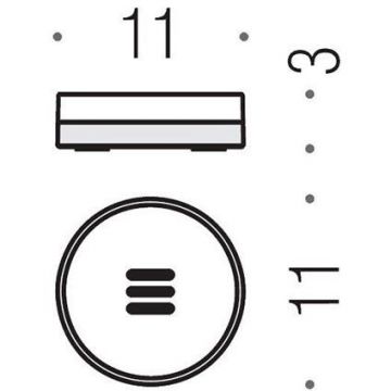 Мыльница настольная Colombo (Коломбо) Nordic, PVD графит матовый, матовое стекло, B5240.GM-VAN