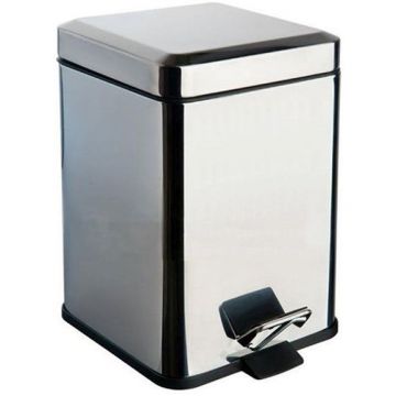 Ведро для мусора Colombo (Коломбо) 3 литра с крышкой и педалью Хром B9210.CR