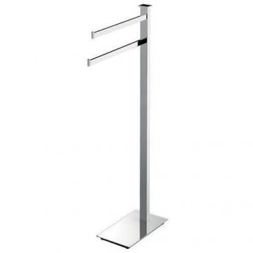 Стойка Colombo (Коломбо) Units с 2 полотенцедержателями, высота 86 см, Хром, B9103.CR