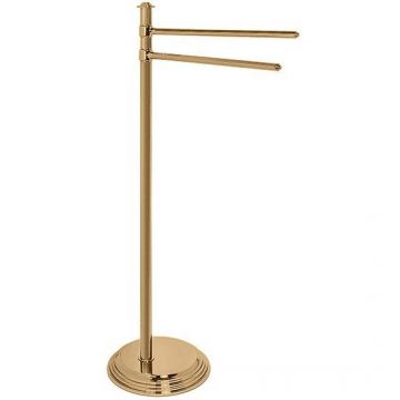 Стойка Colombo (Коломбо) Hermitage напольная с 2-мя полотенцедержателями, высота 84.7 см, бронза, B3338.OA
