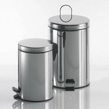 Ведро для мусора Colombo (Коломбо) Hotel Collection 5 литров с крышкой и педалью Хром B9968.IL