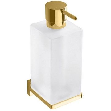 Дозатор для жидкого мыла Colombo (Коломбо) Look подвесной, PVD золото матовое, матовое стекло, B9316.OM-VAN