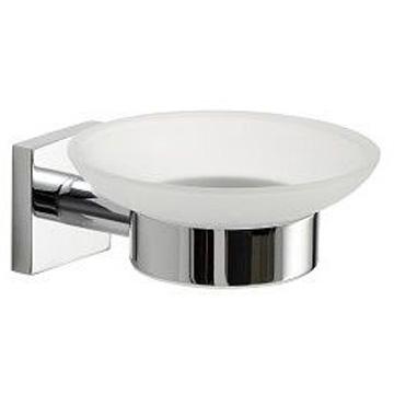 Настенная стеклянная мыльница Gedy Fuji, цвет хром FJ11(13)