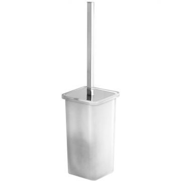 Напольный стеклянный ерш Gedy (Геди) Glamour, цвет хром 5733(13)