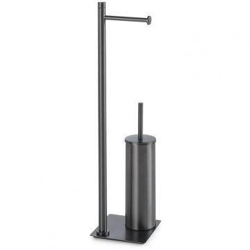 Стойка Gedy (Геди) Trilly бумагодержатель, металлический ерш, цвет оружейная сталь TR32(81)