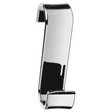 Крючок для полотенец Gedy (Геди) из термопластика, цвет хром 2025(13)