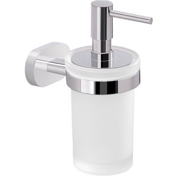 Настенный стеклянный дозатор Gedy (Геди) Bernina c пластиковой помпой, цвет хром BE81(13)