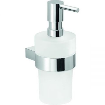 Настенный стеклянный дозатор Gedy (Геди) Canarie c металлической помпой, цвет хром A281(13)