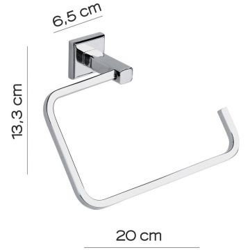 Полотенцедержатель Gedy (Геди) Colorado полукольцо, цвет хром 6970(13)