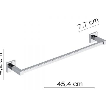 Полотенцедержатель Gedy (Геди) Colorado, длина 45 см, цвет хром 6921/45(13)