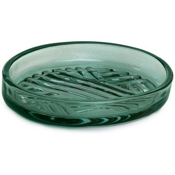 Настольная стеклянная мыльница Gedy (Геди) Corinne, цвет зеленый CR11(07)