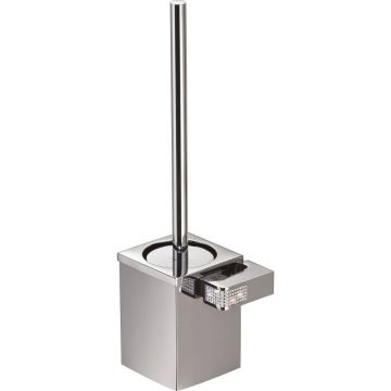 Ершик настенный металлический Sanibano (Санибано) Diamond, цвет хром-кристаллы Swarovski crystal H9000/20CRС