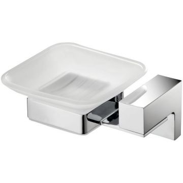 Мыльница настенная стеклянная Sanibano Elegance, цвет черный матовый H8700/15MB