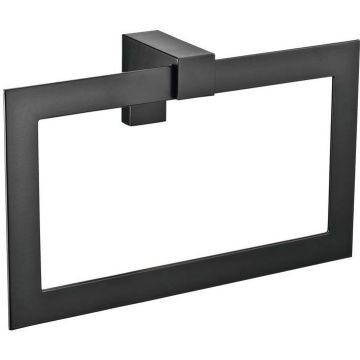 Полотенцедержатель - кольцо Sanibano Elegance, цвет черный матовый H8700/04MB