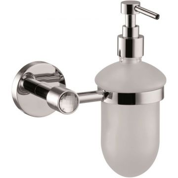 Дозатор настенный стеклянный Sanibano (Санибано) Sahara, цвет хром-кристаллы Swarovski crystal H9700/11CRС