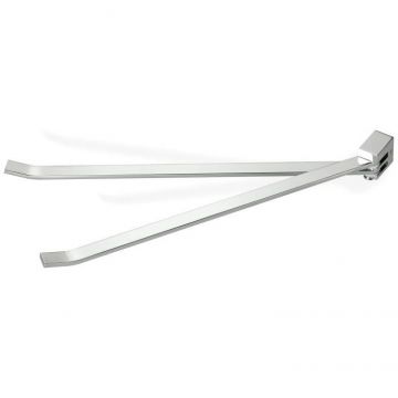 Полотенцедержатель двойной поворотный Stil Haus (Стил Хаус) Gea, цвет хром GE16(08)