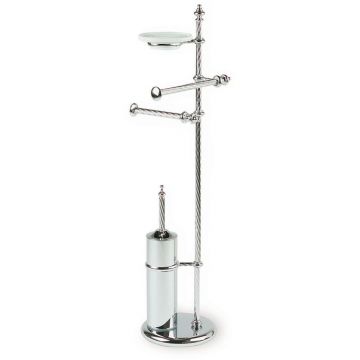 Стойка: мыльница, полотенцедержатель, бумагодержатель, ерш, Stil Haus (Стил Хаус) Giuno, цвет золото G697(16)