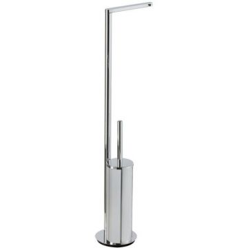 Стойка: бумагодержатель, ерш металлический Stil Haus (Стил Хаус) Livin, цвет хром LV20(08)