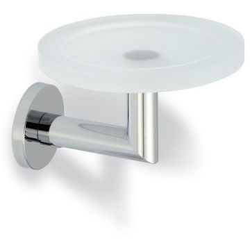 Мыльница настенная стеклянная Stil Haus (Стил Хаус) Medea, цвет хром ME09(08)