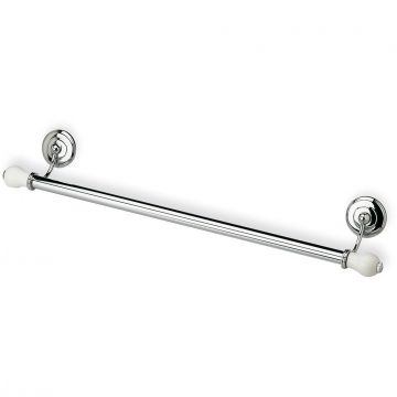 Полотенцедержатель Stil Haus (Стил Хаус) Nemi, длина 60 см, цвет хром - белая керамика N05(39)