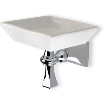 Мыльница настенная керамическая Stil Haus (Стил Хаус) Prisma, цвет золото - черная керамика PR09(16-NE)