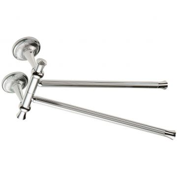 Полотенцедержатель двойной поворотный Stil Haus (Стил Хаус) Prisma, цвет золото RG16(16)