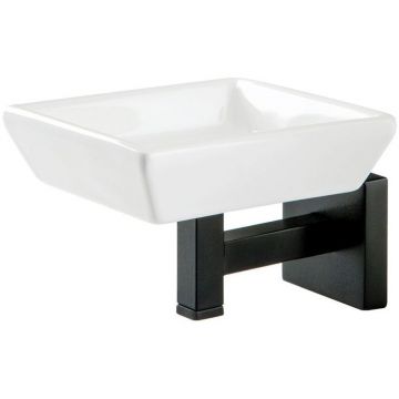 Мыльница настенная керамическая Stil Haus (Стил Хаус) Urania, цвет черный матовый - черная матовая керамика U09(23-NEOP)