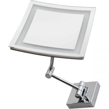 Зеркало косметическое настенное квадратное (2x) с LED подсветкой Stil Haus, цвет хром 901(08) Зеркало косметическое настенное квадратное (2x) с LED подсветкой Stil Haus, цвет хром 901(08)