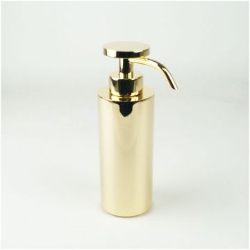 Дозатор круглый металлический Surya (Сурия) Metall 5х5хh17 см с помпой V6, цвет золото 6192/GO-V6