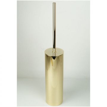 Ершик с крышкой круглый настенный Surya (Сурия) Metall 8х8хh46 см, цвет золото 6519/GO