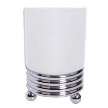 Стакан для зубных щеток Богеме Hermitage Хром 10391, Boheme Chrome