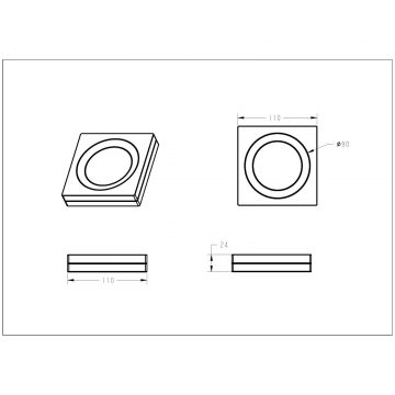 Мыльница Богеме дополнительно с микролифтом, белый-золото 10960-W-G, Boheme MW