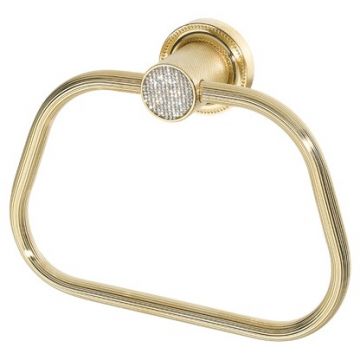 Кольцо для полотенца Богеме Royal Cristal Золото 10925-G, Boheme ROYALE