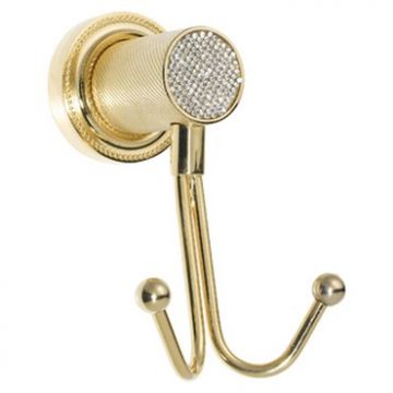 Крючок двойной Богеме Royal Cristal Золото 10926-G, Boheme ROYALE GOLD