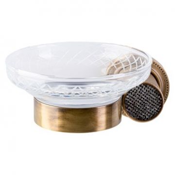Мыльница Богеме Royal Cristal Бронза 10923-BR-B, Boheme ROYALE BALCK BR