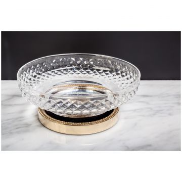 Мыльница Богеме Murano Cristal Золото 10205, Boheme Crystal Luxury Options