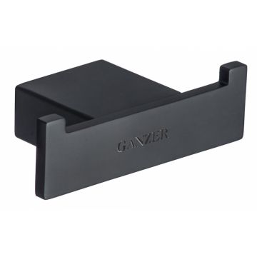 Держатель для полотенеца Ganzer (Ганзер) GZ88152-C на 2 крючка, черный